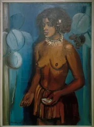 Frau auf Palau