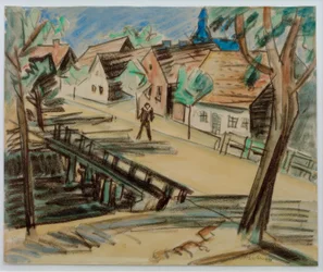 Große Mühlengrabenbrücke – Leba / Pommern