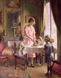 Tee mit den Kindern