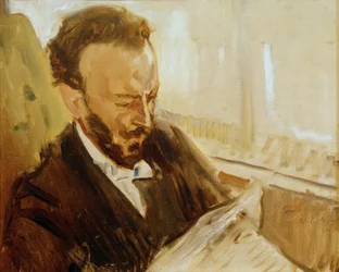 Francisco d’Andrade, Zeitung lesend