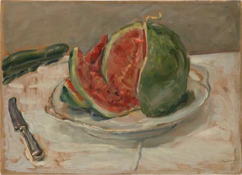 Stillleben mit Wassermelone