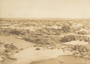 Batu-el-Hadjar. Vue prise à la Seconde Cataracte, März 1850