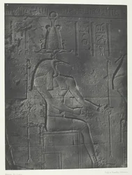 Großer Tempel der Isis in Philae, Tôth Ibiocéphale, Nubien, 1849-51, gedruckt 1852