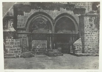 Jerusalem, Untere Arkaden der Grabeskirche, Palästina