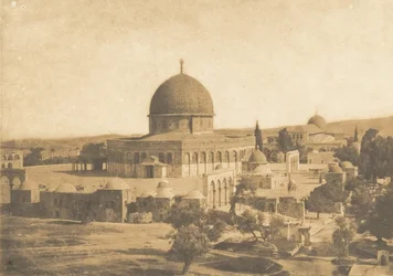 Die Omar-Moschee, in Jerusalem, August 1850