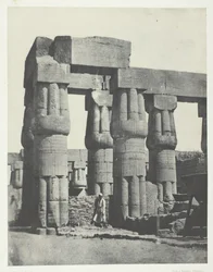 Louqsor, Säulengruppe im Palast, Theben, 1849-51, gedruckt 1852
