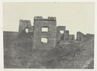 Médinet-Habou, Östliche Fassade des Gynäkeions von Ramses-Miamun; Theben