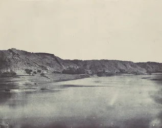 Nubien. Ostufer des Nils Dorf Bab. Blick nach Süden von Philoe, 1850