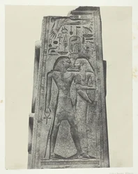 Palais de Karnak, Pilier Devant le Sanctuaire de Granit, Theben, 1849-51, gedruckt 1852