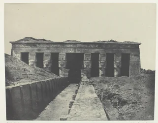 Vue Générale, Grand Temple de Dendérah Teutyres, Oberägypten, 1849-51, gedruckt 1852