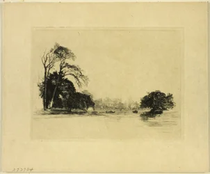 Ufer der Themse in der Nähe von London