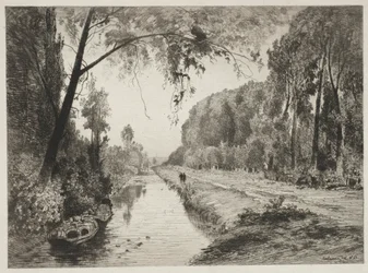 Kanal bei Pont Sainte-Maxence, ca. 1878