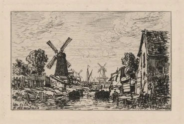Eine holländische Landschaft (in Zaandam)