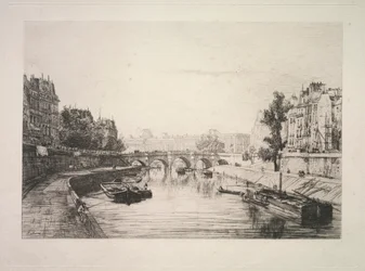 Blick von der St. Michel Brücke, 1865