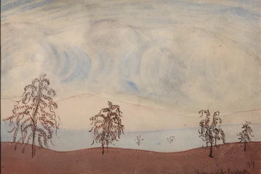 Landschaft mit Bäumen, 1917