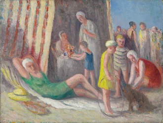 Am Strand von Treport, ca. 1939