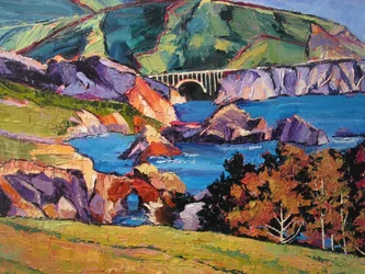 Bunte Küstenbrücke