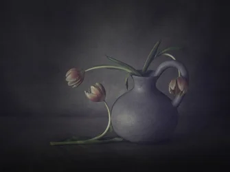 Stimmungsvolles Tulpenstillleben