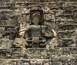 Hieroglyphische Statue von Copan