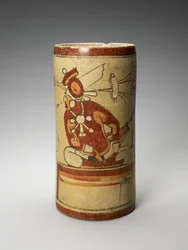 Vase mit Darstellungsszene, 600-900 n. Chr.