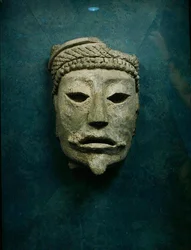 Totenmaske, Comalcalco, Tabasco, Mexiko