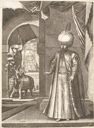 Porträt von Sultan Suleiman dem Prächtigen (stehend)