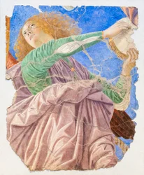 Musizierende Engel, ca. 1480 (restauriertes Fresko)