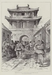 Die Situation in China, westliches Eingangstor zu Tsimo, Kiao-Chau