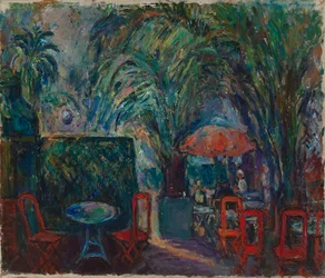 Französisches Straßencafé