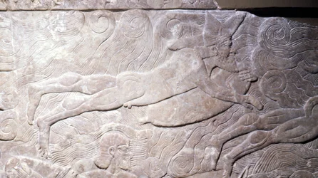 Basrelief, Mesopotamien, 7. Jahrhundert
