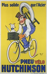 Poster, das Hutchinson-Fahrradreifen bewirbt