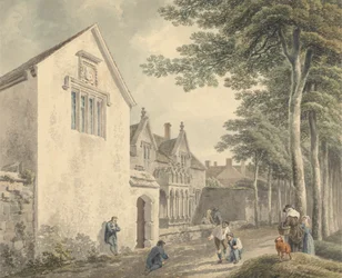 Armenhäuser im Kirchhof von St. Cuthbert, Wells
