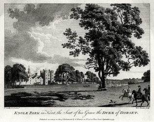 Knole Park in Kent, der Sitz seiner Gnaden des Herzogs von Dorset, 1775