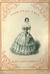 Trab, Trab, Trab (oder, Eines Tages beim sanften Reiten) Partiturcover, aus dem Repertoire von Madelle Jetty Treffz