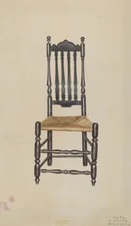 Banister-Rückseitenstuhl, 1938
