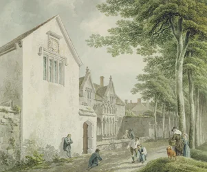 Armenhäuser auf dem Kirchhof von St. Cuthbert, Wells