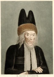 Porträt von David Sintzheim 1745-1812