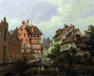 Rue des Tanneurs, Colmar, 1875
