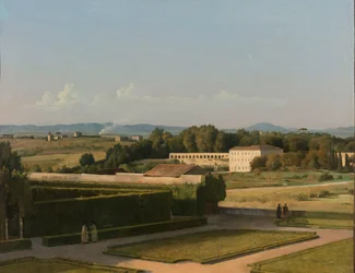 Ansicht der Gärten der Villa Medici