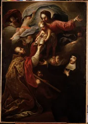 Maria mit Kind, Heiliger Franz von Sales und Heilige Jeanne de Chantal