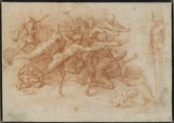 Zugeschrieben Bernardino Cesari - Eine Kopie nach Michelangelos Die Bogenschützen