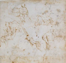 Fünf kleine Figurenstudien, ca. 1490-1560
