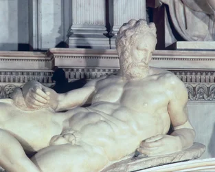 Grab von Lorenzo de Medici, Detail von Abenddämmerung