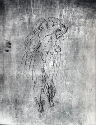 Wandzeichnung einer männlichen Figur, ca. 1530