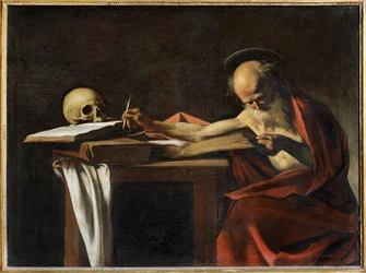 Der heilige Hieronymus beim Schreiben
