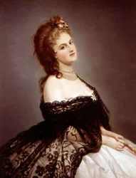 Virginia Oldoini, Gräfin von Castiglione, nach einem Foto von Pierre-Louis Pierson, 1862