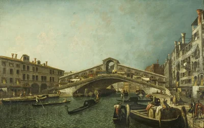 Die Rialtobrücke, Venedig, ca. 1740