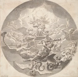 Allegorie des Schutzes der Kunst