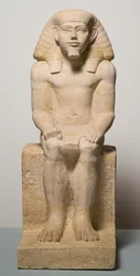 Statuette von Hapidefai Kalkstein