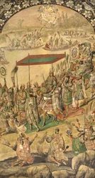 Die Begrüßung von Montezuma
